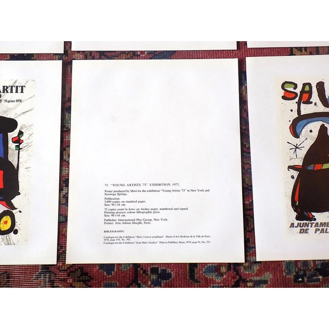 Vintage Mid 20th C. Modern Abstract Joan Miro Lithographs - Set of 6 For Sale In Cincinnati - Image 6 of 9