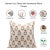Fabdivine Handcrafted Block Print Cushion Cover 22x22 Inch Thick Cotton White-Rishi For Sale - Image 4 of 4