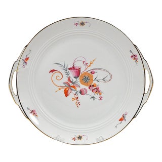 Vintage Art Deco Rosenthal "Tirana" Handled Porcelain Cake Platter For Sale