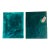 1970s Moody Abstract Dyptich in Phtalo Green on Paper Signed For Sale