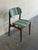 In Style of Erik Buch Model 49 Teak Dining Chair Green Striped Upholstery Danish Mid-Century Modern 1960s For Sale - Image 4 of 10