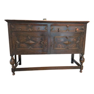 Antique Jacobean Sideboard For Sale