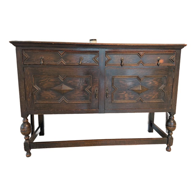 Antique Jacobean Sideboard For Sale