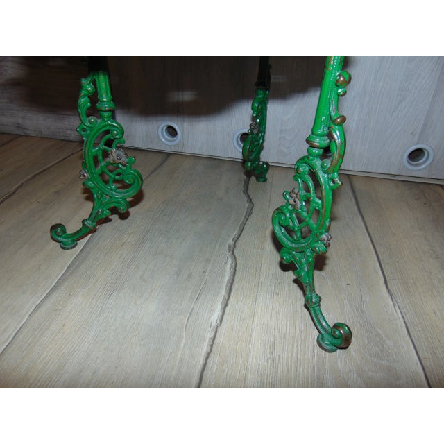 Antique Industrial German Brass Garden Table For Sale - Image 6 of 10