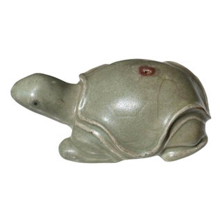 Korean Ceramic Celadon Turtle Form Water Dropper Goryeo Period For Sale