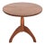 Early American Bench Made Sculpted Solid Walnut Pedestal Tea Table or Side Table For Sale