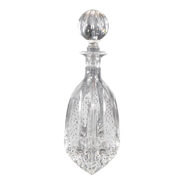 Vintage Three Sided Decanter For Sale