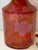 1950s French Cranberry Red Cut to Clear Glass Decanter Bottle With Stopper With Grape Detailing For Sale In New York - Image 6 of 9