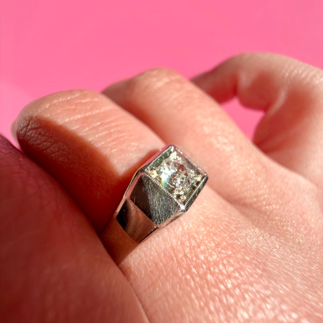 About This Ring: Make your outfit unforgettable with this magnificent Art Deco Ring! This unique piece of jewelry is...