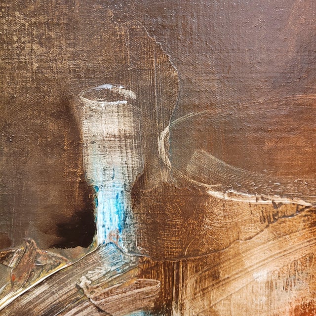 Juan Valenzuela Y Chacón, Still Life with Glass Jugs, 1989, Oil on Canvas For Sale - Image 17 of 18