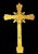 Mid 19th Century Antique French Gilt Bronze Altar Crucifix For Sale - Image 5 of 5