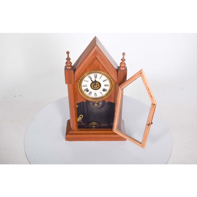 Chapel Clock from Waterbury Clock Co., Usa, 1890s For Sale - Image 6 of 10