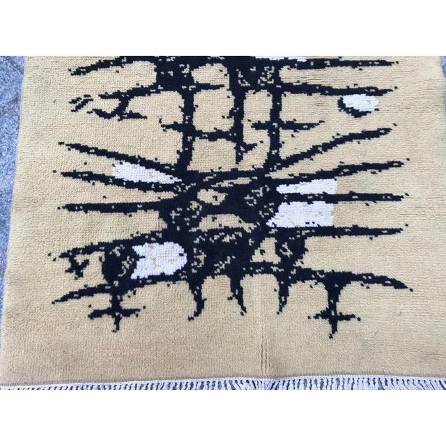 Small Scandinavian Art Deco Rug For Sale - Image 3 of 12
