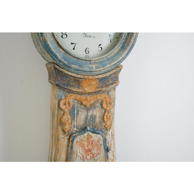 Antique Swedish Long Case Clock, 1809 For Sale - Image 10 of 14