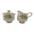 Midcentury Gilt Royal Harvest Sugar & Creamer Set - Set of 2 For Sale