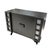 Mid-Century Modern Mid Century James Mont Styled Black Lacquered & Glass Bar Cabinet & Tv Stand For Sale - Image 3 of 12
