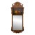 English Federal-Style Wall Mirror With Hand-Painted Floral Panel and Carved Shell Crest, Marked "London" For Sale