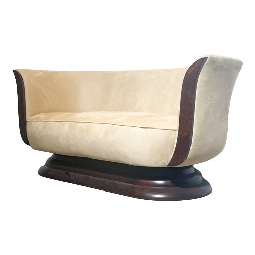 Art Deco Tulip 2-Seater Sofa from Hotel Le Malandre For Sale