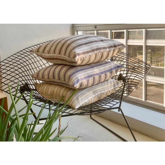 Contemporary Plum Textiles Senora Brown Linen For Sale - Image 3 of 3