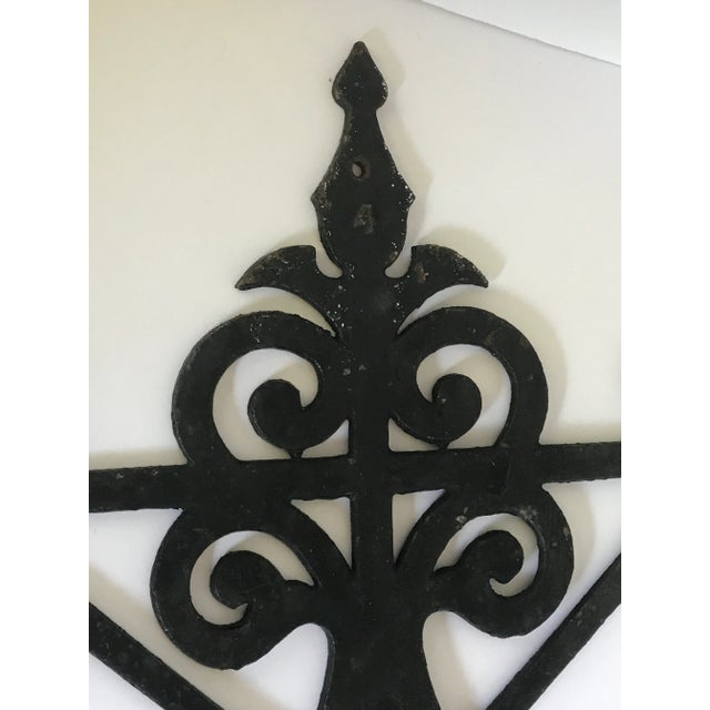 Repurposed Iron Wall Hanging Plant Stand For Sale - Image 4 of 11