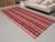 Boho Chic 1970s Vintage Handmade Wool Cotton Red Kilim Runner Rug For Sale - Image 3 of 11