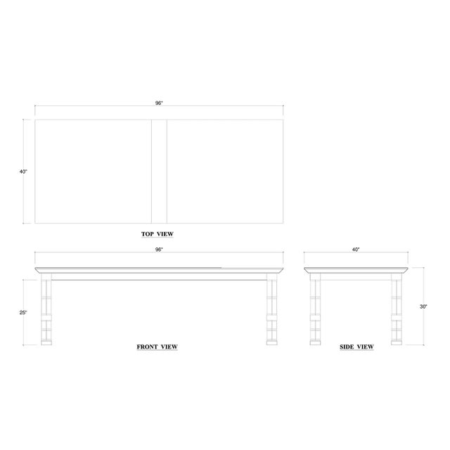 Palm Beach Regency Dining Table - 96" For Sale - Image 11 of 11