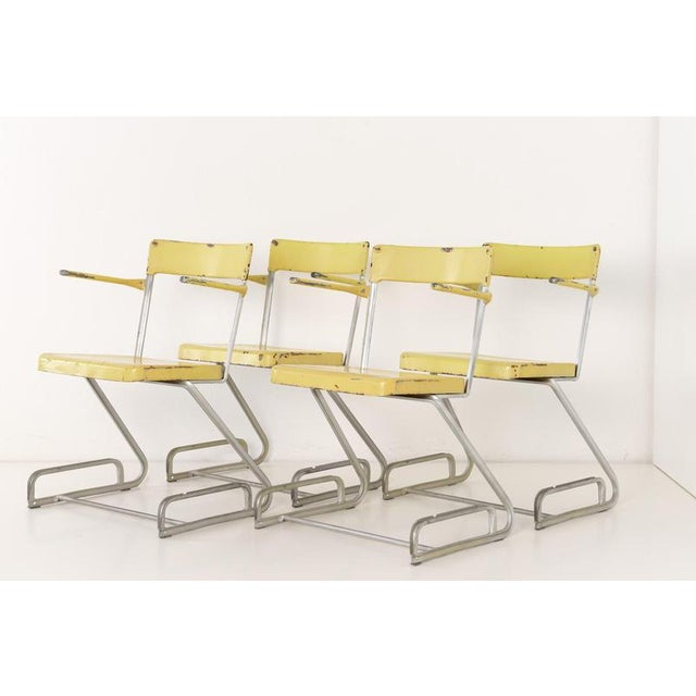 Stacking Chairs after Flora Steiger-Crawford, Switzerland, 1940, Set of 4 For Sale - Image 12 of 12