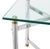 Modern Glass Top Chrome End Table For Sale In New York - Image 6 of 7