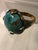 Rustic 1990s Barse Turquoise Gold Ring (Unisex), Size 10.5 For Sale - Image 3 of 12