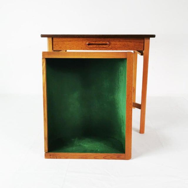 Brown Mid-Century Side Table attributed to K. E. Korseth, Norway, 1960s. For Sale - Image 8 of 15