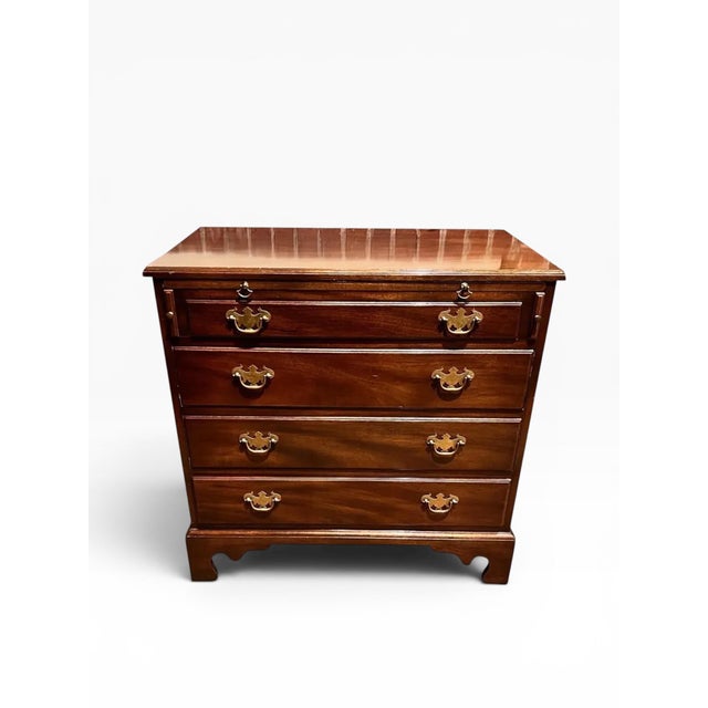Brown 1970s Kittinger Furniture Company Chippendale Chest of Drawers For Sale - Image 8 of 12