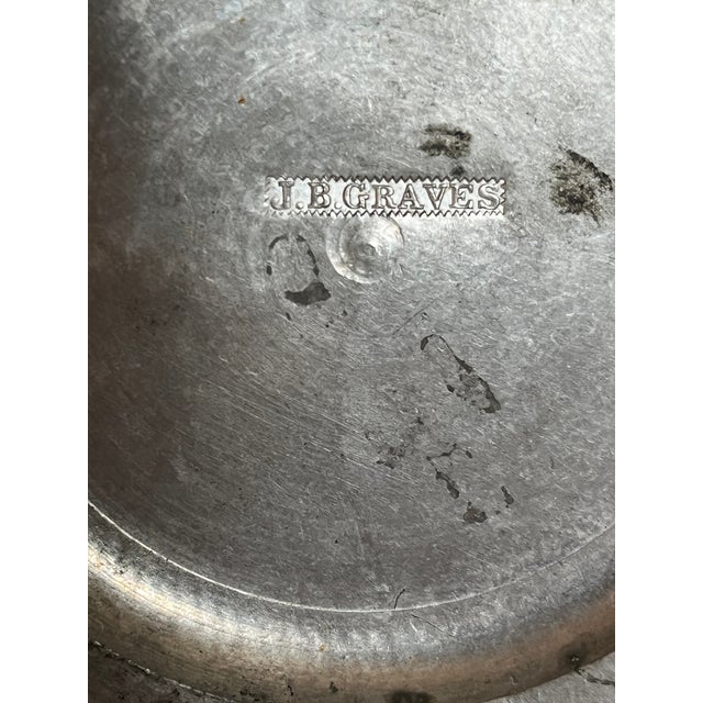 This is an authentic mid-19th-century American Britannia ware (high-grade pewter) coffee pot in the desirable "Lighthouse"...