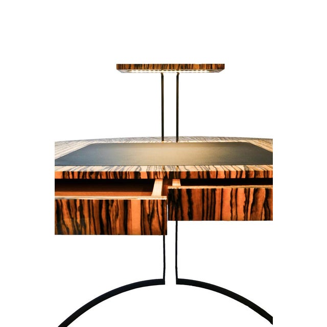 Not Yet Made - Made To Order Half-Moon Desk in White Ebony by Aymeric Lefort For Sale - Image 5 of 13