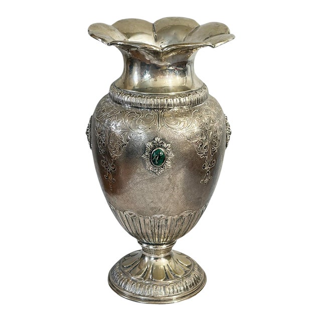 Italian Renaissance Revival or Baroque-Inspired Baluster / Amphora Shape 800/Silver For Sale