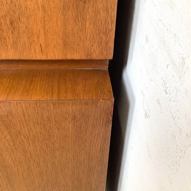 Mid 20th Century Highboy Dresser With Sculptural Front For Sale - Image 9 of 12