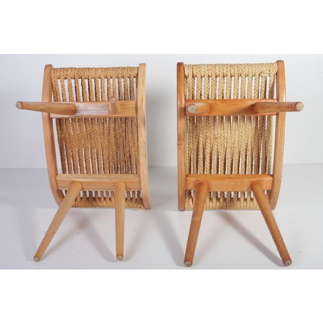 Set of Mid-Century Raffia Stools from Uluv, 1960s For Sale - Image 6 of 14