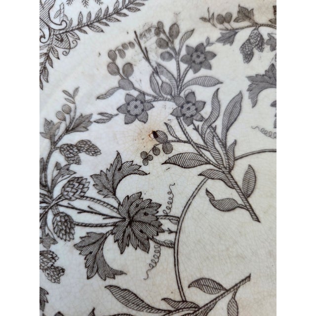 Ceramic Antique Victorian T & R Boote Transferware Earthenware Dinner Plates - Set of 3 For Sale - Image 7 of 9