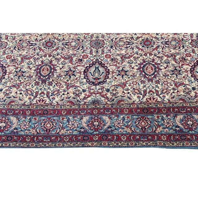 1920s Antique Tehran Persian Rug - 8'5"x12'1" For Sale - Image 4 of 7