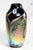 A striking example of late 20th-century American studio art glass, this signed Steven Bradshaw vase captures the movement,...