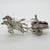 1970s Vintage Italian Handmade Silver Roman Biga Chariot with Horses Figurine, Tuscany, 1970s For Sale - Image 5 of 13