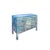 Distressed Turquoise Blue Stone Top 11 Drawers Credenza Sideboard Cabinet For Sale - Image 4 of 6