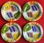 Mid-Century Modern Hand Painted Italian Pottery Plates by Desimone Circa 1960's - Set of 4 For Sale In New York - Image 6 of 9