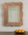 1940-1949 Italy Warm Blush Pink Carved Wood Mirror With Etched Border For Sale - Image 9 of 9