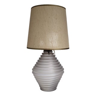Satin Glass Lamp, France, 1930s For Sale