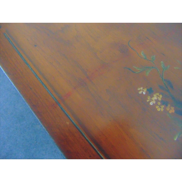 Ethan Allen Paint Decorated Demilune Console Table Chairish