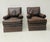 Vintage Brown Leather Chairs, 1970s, Set of 2 For Sale - Image 17 of 17