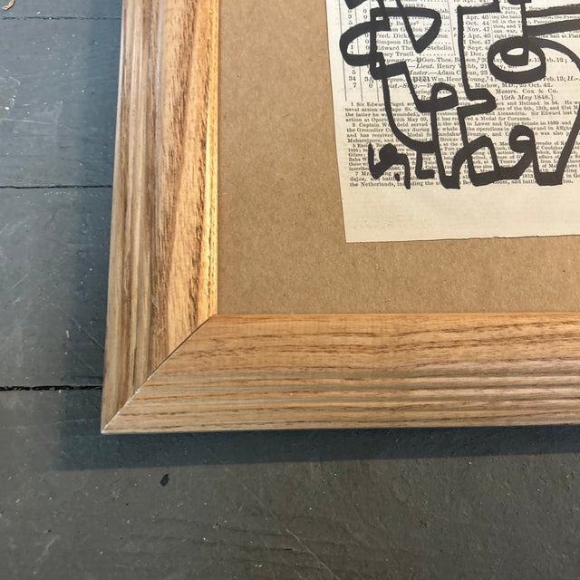 Abstract Contemporary Original Wayne Cunningham Abstract Marker Drawing For Sale - Image 3 of 4