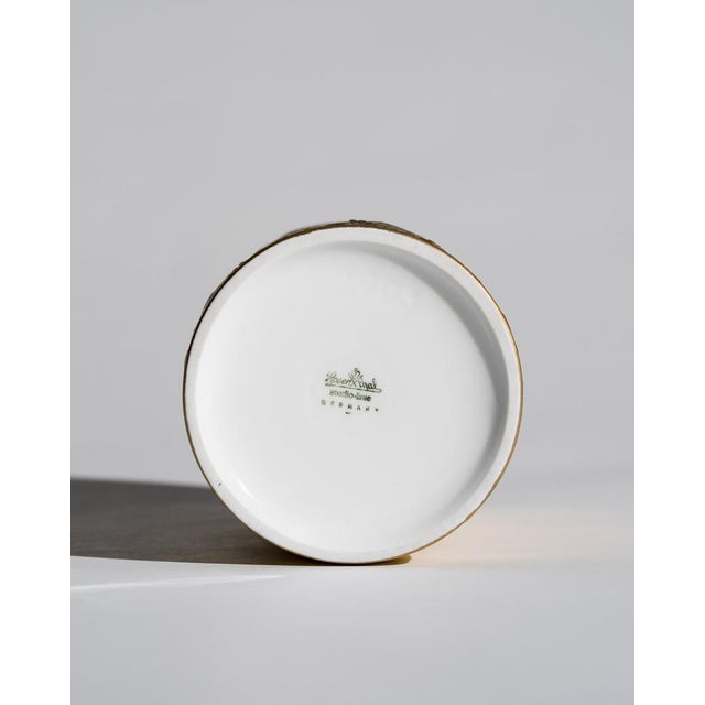 Sculptural Golden Magic Flute Vase in Porcelain by Bjørn Wiinblad for Rosenthal Studio-Line, 1992 For Sale - Image 6 of 7