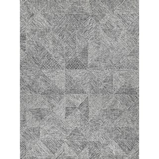Exquisite Rugs Caprice Tufted New Zealand Wool & Cotton Black/Silver Rug-9'X12' For Sale