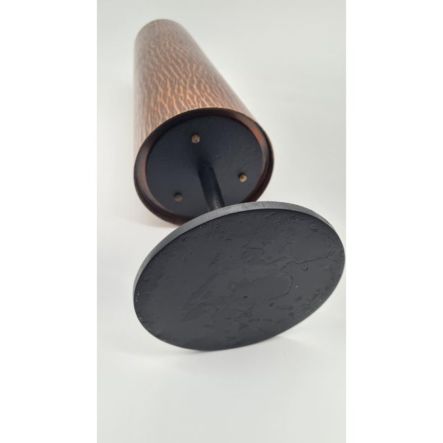Brutalist Brutalist Vase, Copper, Black Steel, Germany, 1960s. For Sale - Image 3 of 7